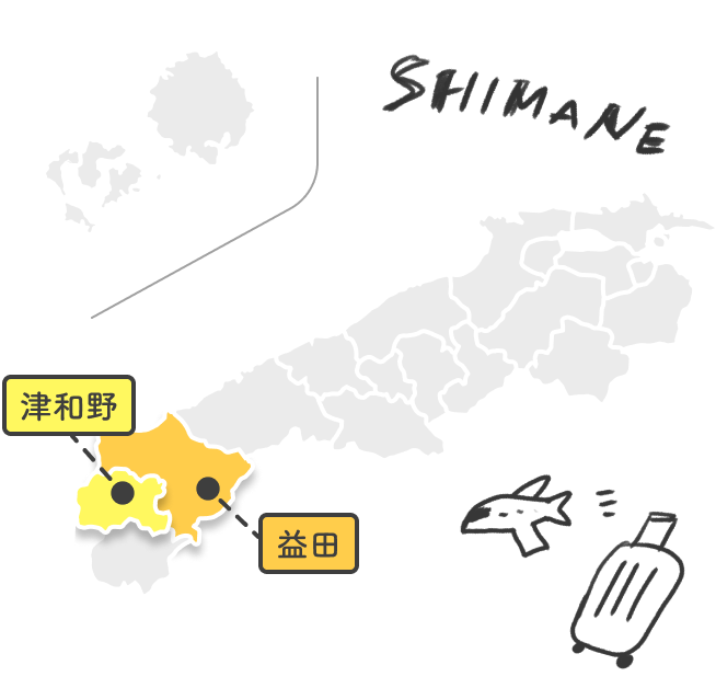 島根県津和野・益田地図